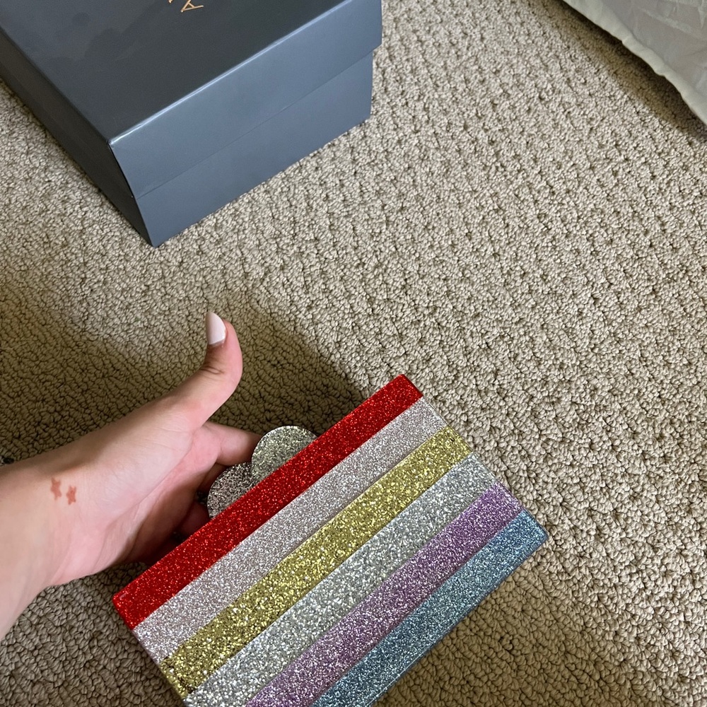 Sparkly hard clutch/crossbody